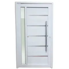 Brimak - Porta Pivotante e Friso e Visor PVC Branco Direita 216x100x6cm Miraggio