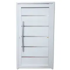 Brimak - Porta Pivotante e Friso PVC Branco Esquerda 216x120x6cm Premium