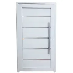 Brimak - Porta Pivotante e Friso PVC Branco Direita 216x130x6cm Premium