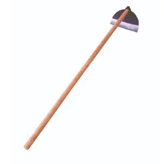 Momfort - Enxada de Aço Larga Com Cabo 30cm