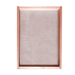 Momfort - Peneira Reta Malha 8 com Aro de Madeira 40x60cm para Arroz/Areia