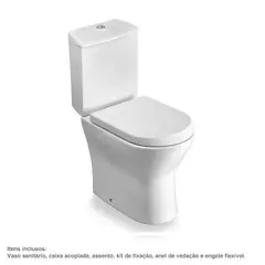 Roca - Kit Bacia Sanitária Com Caixa Acoplada Duplo Acionamento 3/6 L Branco Nexo
