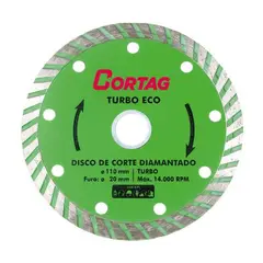 Cortag - Disco Diamantado Eco Turbo 110mm Verde