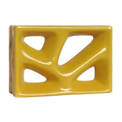 Cerâmica Martins - Tijolo Vazado Esmaltado Rama Amarelo Canário