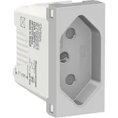 Schneider - Módulo Tomada 10A Orion Aluminio Bivolt
