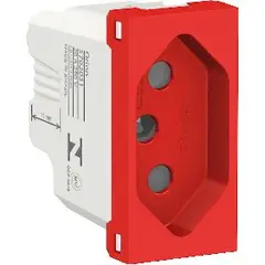 Schneider - Módulo Tomada 20A Orion Vermelho Bivolt