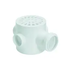 Amanco - Caixa Sifonada Redonda Branca 100X100X50Mm