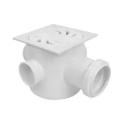 Amanco - Caixa Sifonada Grande Quadrada 100x100x50cm Branco