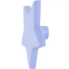 Fixser - Puxador para Móveis Botão Laca Natural 4cm Azul Celetes