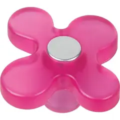 Fixser - Puxador para Móveis Botão 3,3cm Magenta
