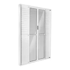 Esquadrisul - Porta Balcão Veneziana de Correr Alumínio 6 Folhas Central 210x150x11,5cm Ecosul