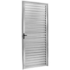 Esquadrisul - Porta Veneziana Ventilada Alumínio Brilhante Esquerda 210x60x5cm Ecosul