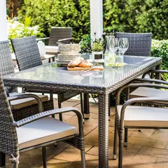 Just Home Collection - Mesa Porto 90x160cm Marrom 70x90cm