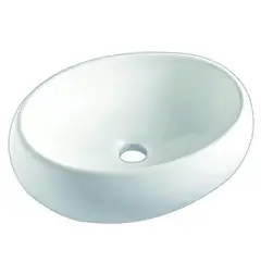 Icasa - Cuba de Apoio Oval 40x30cm Branca