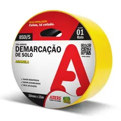 Adere - Fita Demarcacao de Solo 50mmx15m Amarelo