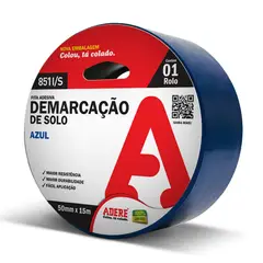 Adere - Fita Demarcacao de Solo 50mmx15m Azul