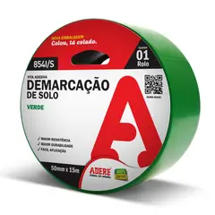 Adere - Fita Demarcacao de Solo 50mmx15m Verde