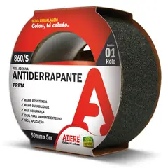 Adere - Fita Antiderrapante 50mmx5m Preto