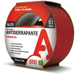 Adere - Fita Antiderrapante 50mmx5m Vermelho