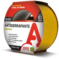 Adere - Fita Antiderrapante 50mmx5m Amarelo
