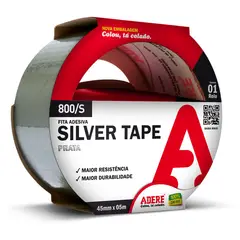 Adere - Fita Silver Tape Multiuso 45mmx5m Cinza