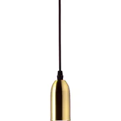 Taschibra - Luminária Pendente Dot Metal Longo 40W Bivolt Ouro
