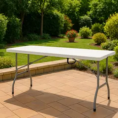 Klimber - Mesa Dobrável Tipo Maleta 244cm Branco