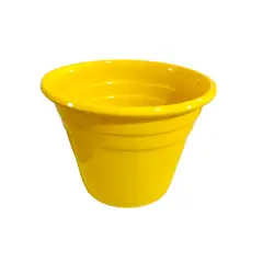 Alumínios Vulcão - Vaso para Plantas em Alumínio Amarelo p 11x9cm
