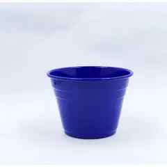 Alumínios Vulcão - Vaso para Plantas em Alumínio Azul Escuro p 11x9cm
