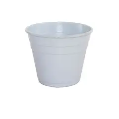 Alumínios Vulcão - Vaso para Plantas em Alumínio Branco G 16x12cm