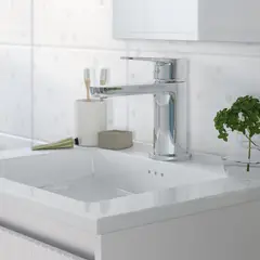Sensi Dacqua - Monocomando Banheiro Bica Baixa Lucena Cromado Sensi D'acqua