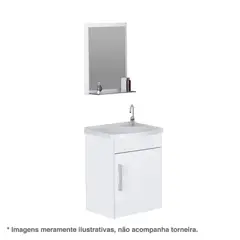A. J. Rorato - Kit Turim Suspenso 1 Porta 39x29,2x44,5cm Branco