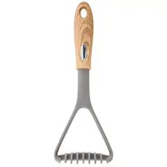 Just Home Collection - Amassador de Batata de Silicone Linha Madeira