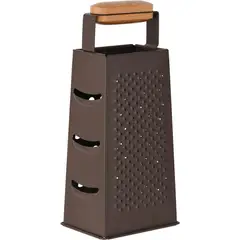 Just Home Collection - Ralador de Silicone Linha Madeira Marrom