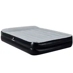 Klimber - Colchão Aeroluxe Queen com Bomba Elétrica 203x152x46cm Preto e Cinza