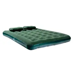 Klimber - Colchão Inflável Casal 191x137x22cm Verde com 2 Travesseiros e Bomba Manual