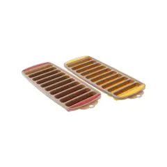 Just Home Collection - Forma de Gelo Tubo Silicone Amarelo