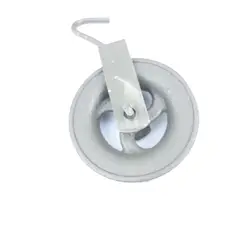 Foxmix - Roldana para Poço com Gancho Zincado 12cm