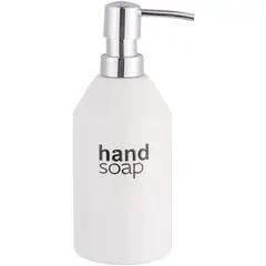 Just Home Collection - Porta Sabonete Líquido em Cerâmica Nordic Branco