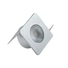 Luminatti - Mini Embutido para Móvel 1W 2700K Bivolt Prata