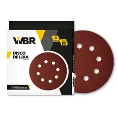 Wagner - Disco de Lixa G80 8 Furos 180mm 10 Peças