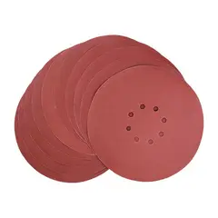 Wagner - Disco de Lixa 225mm Grão 240 10 Peças 8 Furos Vermelho WBR