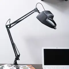Casa Bonita - Luminária de Escritório com Lupa Preto