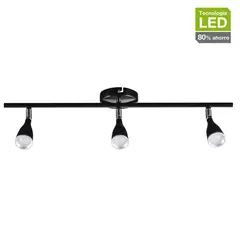 Just Home Collection - Spot New com 3 Lâmpadas Led 13,5W Preto