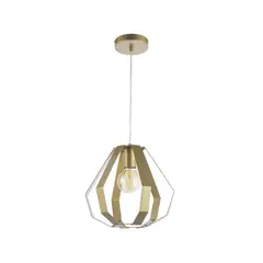 Just Home Collection - Pendente Latão Viterbo 1 Lâmpada E27 Dourado