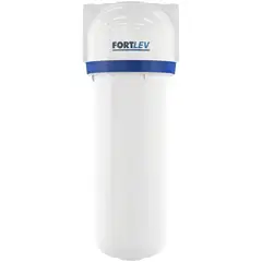 Fortlev - Filtro De Água 25 Micras Para Ponto De Entrada Cavalete, Caixa De Água E Máquina De Lavar