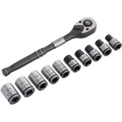 Ubermann - Conjunto de Soquetes Universais 1/2' 13mm com 11 Peças