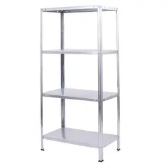ar Shelving - Estante de Metal com 4 Prateleiras Cinza Hommy 140x70x30cm 160kg