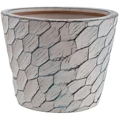 Just Home Collection - Vaso de Flores em Cerâmica 23x29cm Cinza