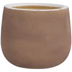 Casa Bonita - Vaso de Flores em Cerâmica 22x18cm Bege Just Home Collection